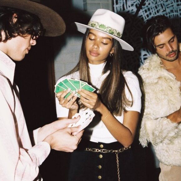 NWT Lack of Color Ivy Beverly Sun Hat White & Ivory Small Retail Price $149.00 - Picture 11 of 14